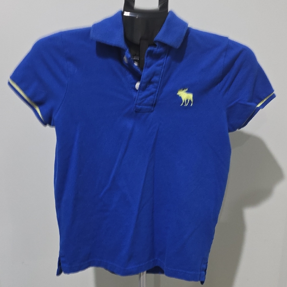 Boys Abercrombie & Fitch Cobalt Blue Muscle Polo